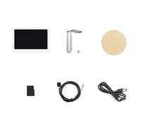Pesderty Mesa de Pantalla Secundaria de Chasis USB de 5 Pulgadas con 800X480 con FuncióN de CaptacióN Pantalla Secundaria IPS de una LíNea Tipo C, Plateada