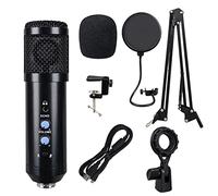 Pesderty MicróFono de Condensador USB GrabacióN de Computadora USB MicróFono de Videoconferencia de Juegos en para Computadora PortáTil PC de Escritorio