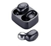 Pesderty Mini Auriculares InaláMbricos con Bluetooth Tapones para los OíDos con Luz TáCtil Auriculares Universales EstéReo Sonido HD Antisudor, BotóN Negro