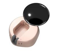 Pesderty Mini de Cepillo de Dientes PortáTil, Caja Esterilizadora de Cepillo de Dientes UVC de Viaje Recargable, Rosa