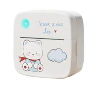 Pesderty Mini Impresora de Bolsillo Impresora TéRmica PortáTil Impresora de Bolsillo Sin Tinta Impresora FotográFica PequeñA para Notas de Estudio, Notas y Recibos