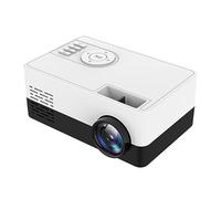 Pesderty Mini Proyector LED J15 Pro para Cine en Casa 480X360 PíXeles 1080P Compatible con USB Audio Video Mini Beamer-Enchufe de la UE
