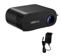 Pesderty Mini Proyector WiFi Proyector Pantalla de SincronizacióN de Cine en Casa PortáTil Compatible con 1080P Negro Enchufe de la UE