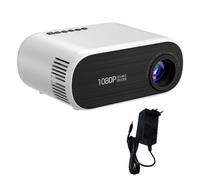 Pesderty Mini Proyector WiFi Proyector Pantalla de SincronizacióN de Cine en Casa PortáTil Compatible con 1080P Enchufe de la UE