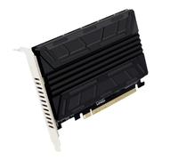 Pesderty PCIEX16 NVME PCB PH44 NVME Tarjeta de Matriz de 4 Discos Tarjeta de Matriz Dividida de SeñAl PCIE con Disipador de Hoja de Aluminio