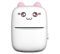 Pesderty PequeñA Impresora FotográFica TéRmica InaláMbrica PortáTil de Bolsillo para Estudiantes Mini Impresora de Etiquetas Incorrectas Rosa