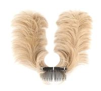 Pesderty Pieza de Pelo de MoñO Desordenado, Peine Lateral, Clip en MoñO de Pelo, Postizo Updo Despeinado para Mujeres, Updo Despeinado Ajustable D
