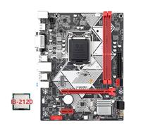 Pesderty Placa Base de Escritorio B75-H + CPU I3-2120 LGA 1155 USB 3.0 SATA 3.0 Compatible con Ranuras de RAM DDR3 de 1600 MHz de hasta 16 GB