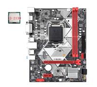 Pesderty Placa Base de Escritorio B75-H + CPU I3-2130 LGA 1155 USB 3.0 SATA 3.0 Compatible con Ranuras de RAM DDR3 de 1600 MHz de hasta 16 GB