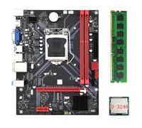 Pesderty Placa Base de Escritorio B85M VHL +CPU I3-3240 +1X DDR3 1600MHz 8G RAM LGA 1155 USB 3.0 SATA 3.0 Placa Base de Computadora