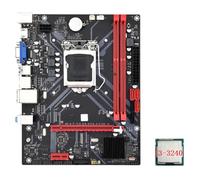Pesderty Placa Base de Escritorio B85M VHL + CPU I3-3240 LGA 1155 USB 3.0 SATA 3.0 Compatible con Ranuras de RAM DDR3 de 1600 MHz de hasta 16 GB