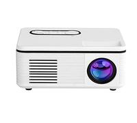 Pesderty Proyector 1080P Mini LED PortáTil WiFi Full HD Android CorreccióN para Cine en Casa Mini Proyector PortáTil(B) Enchufe UE