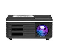 Pesderty Proyector 1080P Mini LED PortáTil WiFi Full HD Android CorreccióN para Cine en Casa Mini Proyector PortáTil(A) Enchufe UE