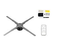 Pesderty Proyector Holográfico 3D WiFi 615mm 722LED Ventilador de Reproductor Holográfico para Imagen Video Tienda Publicidad Pantalla Enchufe UE