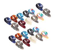 Pesderty PúAs para Dedos, Medianas, Planas, PúAs para Dedos de Guitarra de Celuloide (24 Piezas de PúAs para Pulgar)