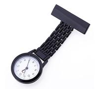 Pesderty Reloj con Broche de Enfermera, Negro