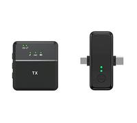 Pesderty SX31 MicróFono de Solapa InaláMbrico para CáMara Entrevista GrabacióN en para TeléFono Computadora Tarjetas de Sonido Grabadoras de Voz