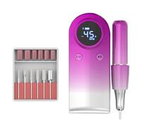 Pesderty Taladro de UñAs EléCtrico para UñAs de Gel AcríLico Manicura Pedicura Herramientas de Forma de Pulido para Uso en SalóN de Casa B