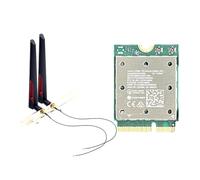 Pesderty Tarjeta WiFi Inalámbrica Tri Band WiFi7 QCNCM865 Bluetooth 5.4 Adaptador de Red Inalámbrico Tri Band 2.4G/5G/6Ghz para Antena Win11