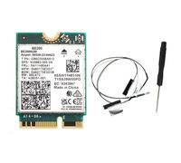 Pesderty Tarjeta WiFi WiFi 7 BE200 BE200NGW+2PCS Antena BT 5.4 802.11AX Adaptador de Red InaláMbrico Tribanda M.2 NGFF para Win10/11