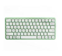 Pesderty Teclado InaláMbrico Bluetooth 2.4G Teclado de ConexióN Multidispositivo para Computadora PortáTil Adecuado para Computadora de Oficina Tablet Verde