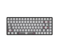 Pesderty Teclado MecáNico Intercambiable en Caliente de 84 Teclas 3 Modos Bluetooth 2.4G Kit de Teclado MecáNico InaláMbrico Personalizado Negro