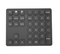 Pesderty Teclado NuméRico Bluetooth Dual, Teclado NuméRico InaláMbrico Recargable para PC, PortáTil, Teclado Digital Slinet, Negro