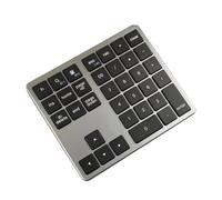 Pesderty Teclado Numérico Inalámbrico Bluetooth de 2,4 G, 35 Teclas, Conexión Remota, Teclado Numérico para Computadora Portátil, Teclado Digital con Ventana A