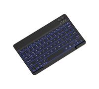 Pesderty Teclado Retroiluminado de 10 Pulgadas Mini Teclado Silencioso Portátil Bluetooth para Teléfonos Celulares, Tabletas y Computadoras Portátiles Teclado Inalámbrico B