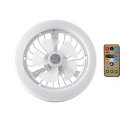 Pesderty Ventilador de Techo con Luz y Control E27 Ventilador de Techo RefrigeracióN Ventilador EléCtrico LáMpara de ArañA para la DecoracióN del Hogar de la HabitacióN