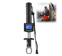 Pese 25 kg / 55 LB Digital Fish Gripper, 3 en 1 Portable Fishing Tool Kit Lip Grabber Grip Grabber con escala de peso y 1M de cinta
