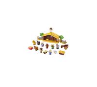 Pesebre de juguete para ni os peque os Fisher-Price Little People con luces musicales y 18 piezas para jugar en Navidad a partir de 1 a o