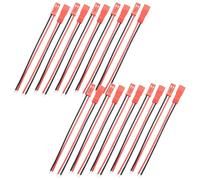 Pesfehhy 10 Pares 2 JST Enchufe Conector M una F 110 Mm Cable Cable Rojo Negro