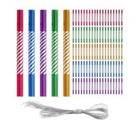 Pesfehhy 100 Piezas DIY Carillón de Viento Hilanderos de Viento Tubo Carillón de Viento para DIY Tubo de Metal de Aluminio Vocalizar
