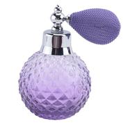 Pesfehhy 110ML Cristal De Aerosol Vintage Botella De Perfume Atomizador Corto Vidrio Recargable