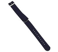 Pesfehhy 18mm Banda de reloj de nylon Correa pulsera de cordon Correa de reloj Azul oscuro