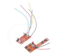 Pesfehhy 2 Piezas 5CH RC Control Remoto 27MHz Circuito PCB Transmisor y Placa Receptora Accesorios del de Radio del Automóvil 20-25M