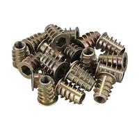 Pesfehhy 20 Piezas M6X 15 Mm Hexágono Interior Tornillo Rosca Inserto Tuerca Para Madera