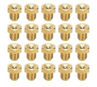 Pesfehhy 20 Piezas M6x1mm Rosca Macho Métrica Accesorios de Boquilla Zerk de Grasa Recta Al para Accesorios de Máquina Herramienta Lubricación
