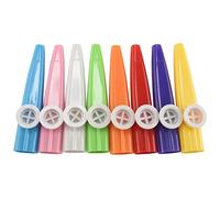 Pesfehhy 24 Piezas Kazoos De Plástico 8 Colores Instrumento Musical Kazoo, Buen Compañero Para Guitarra, Ukelele, Violín, Teclado De Piano, Gran Regalo Para Música Amantes (24 Piezas)