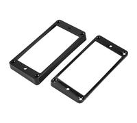 Pesfehhy 2Pcs Flat Humbucker Pickup Montaje Ring Frame ABs para Guitarra EléCtrica