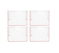 Pesfehhy 4 Fundas para Sillas de Salón, Fundas para Respaldo de Silla de Barbería, Fundas Protectoras de Plástico para Sillas de Salón Estándar, Color Rosa.