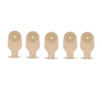 Pesfehhy 5 Bolsas de Ostomía de una Pieza, Bolsas Drenables para Colostomía, Ileostomía, Cuidado del Estoma, Bolsas de Colostomía con Válvula de Drenaje de 20-60 mm