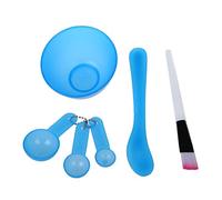 Pesfehhy 6-en-1 DIY Herramientas de mascarilla Cuchara Espatula Cepillo clave de cuidado de piel
