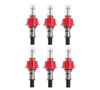 Pesfehhy 6 Piezas de Medidor de Flujo de Colector de Calefacción por Suelo Radiante, Regulador de Monitoreo de Flujo Visual para Sistemas de Calefacción por Suelo Radiante (1/2)