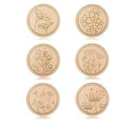 Pesfehhy 6 Piezas para Punto de, Guardaagujas con Estampado de Flores, Agujas de Coser para Bordar y Soportes para Alfileres para Manualidades