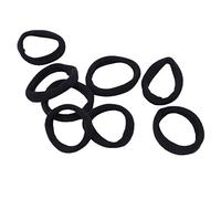 Pesfehhy 8pzs Negro Sujetador de lazo del pelo banda Sujetador de de caballo