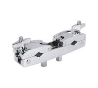 Pesfehhy Abrazadera de Tambor 2 Agujeros Plata Multi Abrazadera Soporte de Montaje de Platillos para Tambores Platillos Partes Musicales Cencerro Accesorio