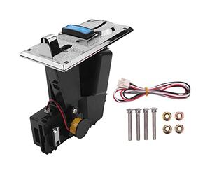 Pesfehhy Aceptador de Monedas MúLtiples MáQuina Expendedora de de Monedas ElectróNicas con Puerto 4P Enrollable ElectróNico, Canje de Boletos de Juego de Arcade