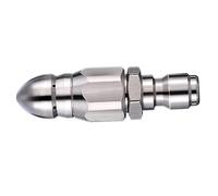 Pesfehhy Acoplamiento RáPido de 1/4 Pulg., Boquilla de Chorro de Alcantarillado para Lavadora una PresióN, Acero Inoxidable, Boquilla de Chorro de Alcantarillado de DiseñO Duradero